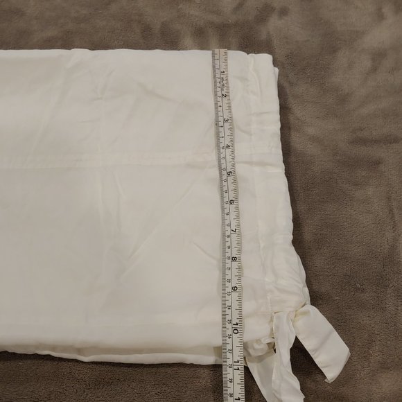 Hilfiger H Label Vintage White Silk Blend Harlem Pants Size 10 - Picture 15 of 16